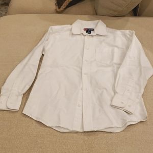 Boys White Button Down Dress Shirt